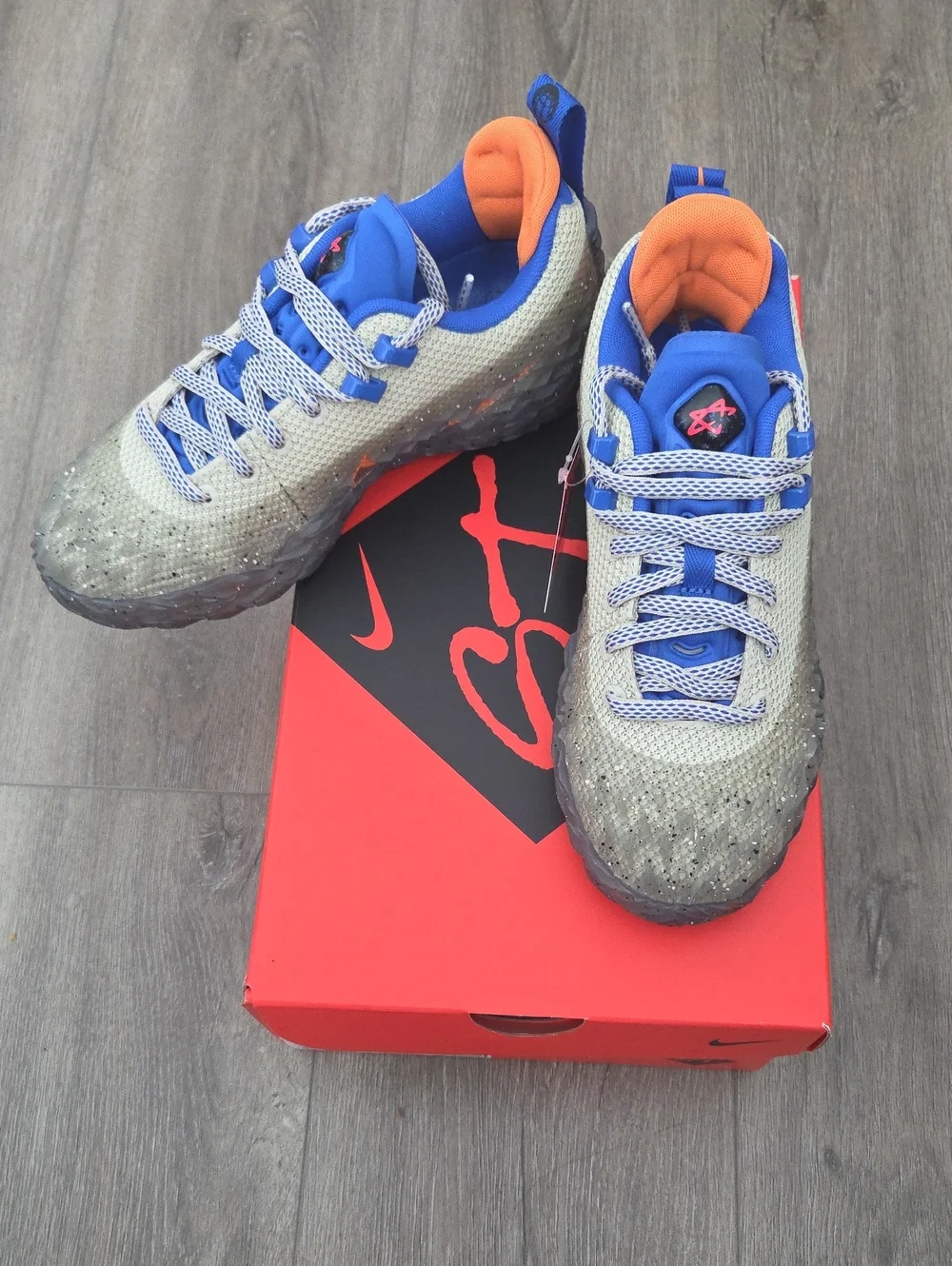 Nike ST Charge (Cade Cunningham)  Rugged In Rattan/Hyoer Royal M4 Women 5.5